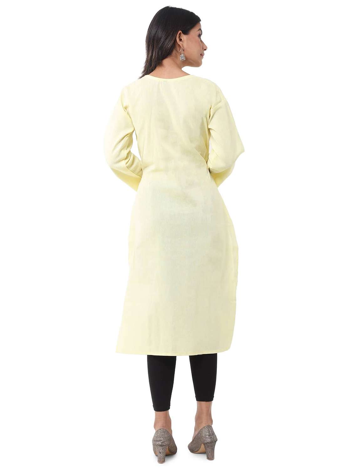 Women Pack Of 2 Long Sleeve Straight Kurta - 22588779 -  Standard Image - 4