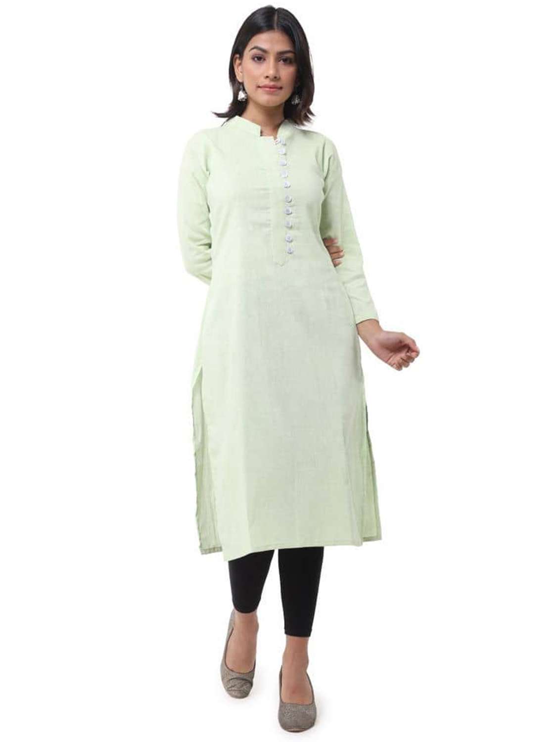 Women Pack Of 2 Three Quarter Sleeve Straight Kurta - 22588811 -  Standard Image - 1