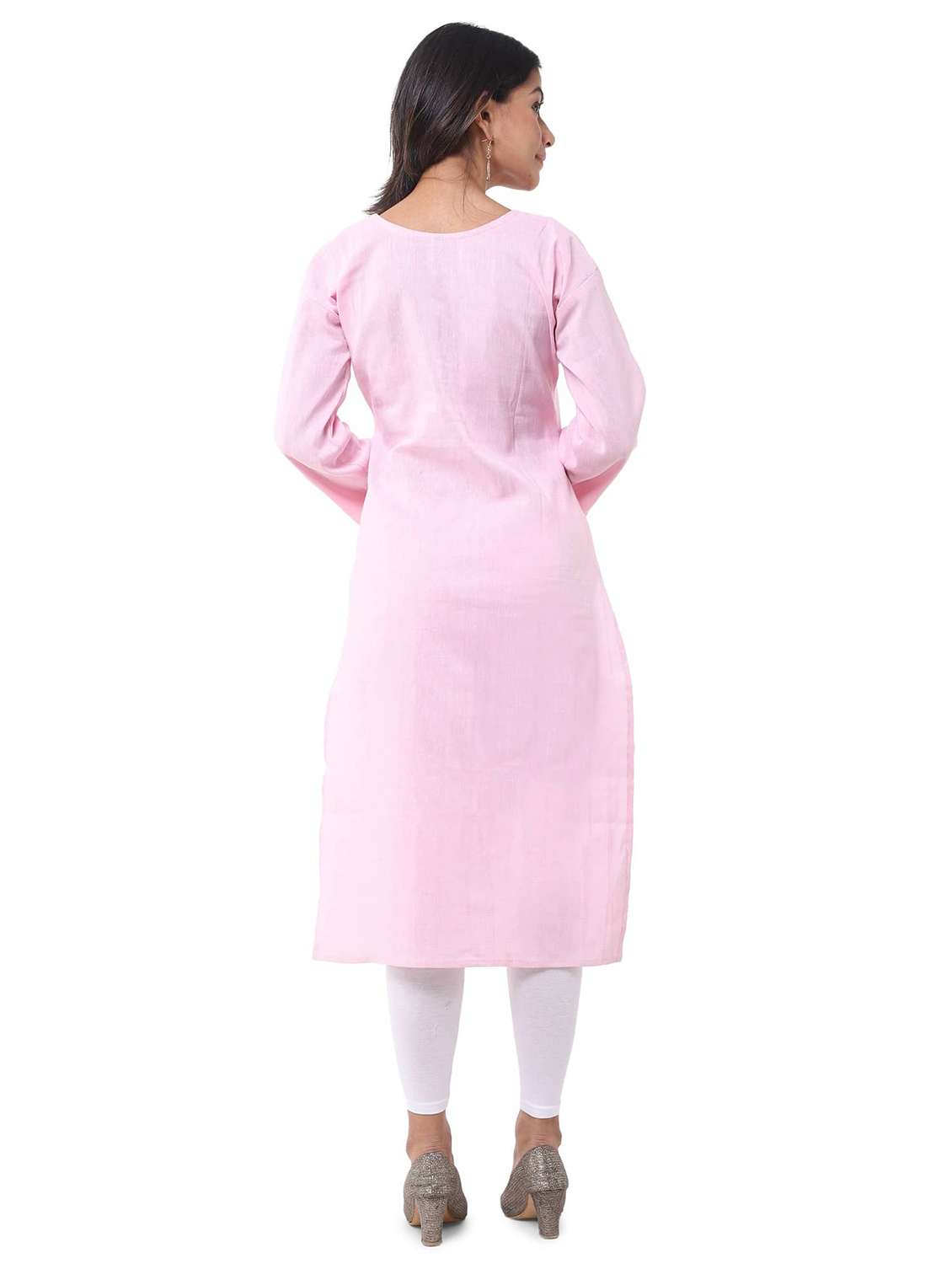 Women Pack Of 2 Three Quarter Sleeve Straight Kurta - 22588831 -  Standard Image - 4