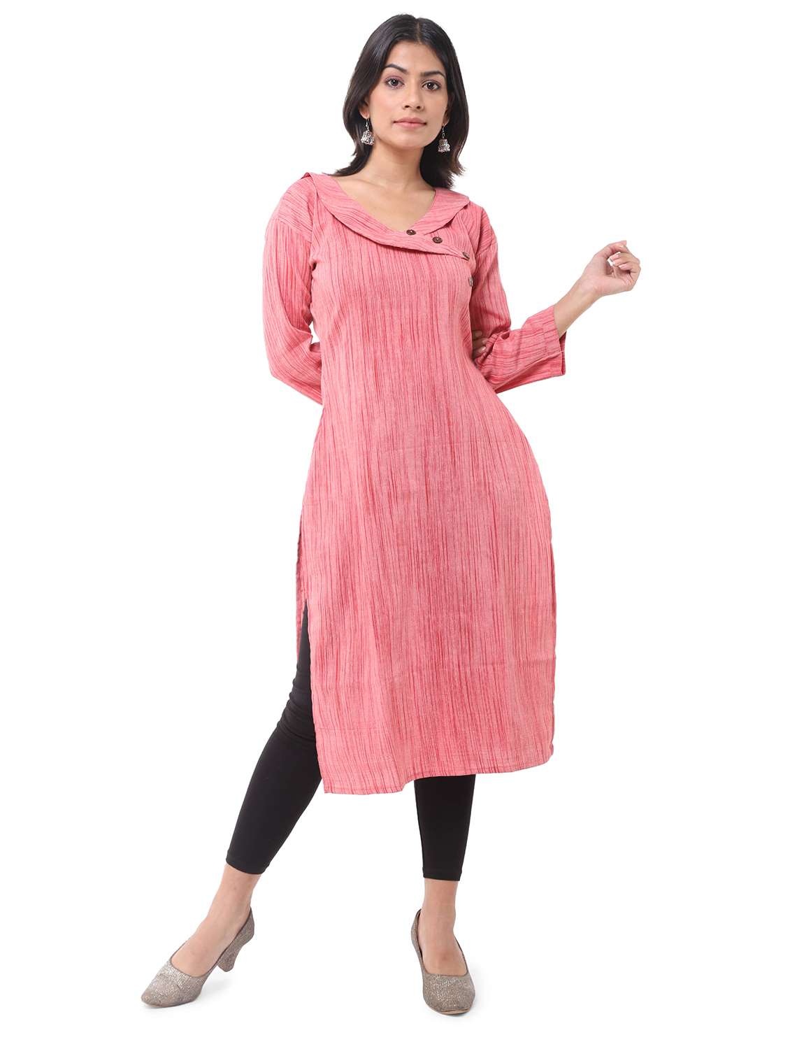 Women Pack Of 2 Three Quarter Sleeve Straight Kurta - 22588848 -  Standard Image - 1