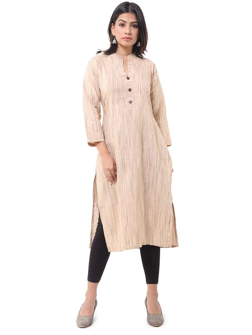 Women Pack Of 2 Three Quarter Sleeve Straight Kurta - 22588883 -  Standard Image - 1