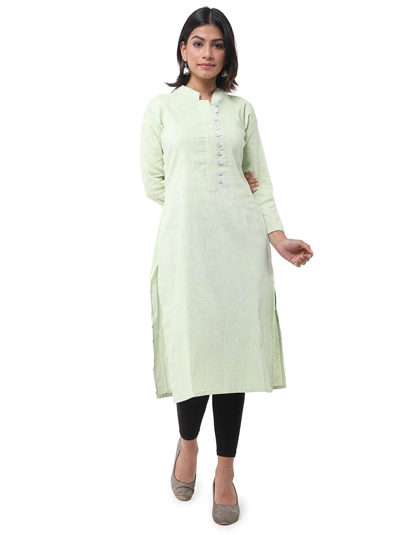 Women Pack Of 2 Three Quarter Sleeve Straight Kurta - 22588913 -  Standard Image - 4