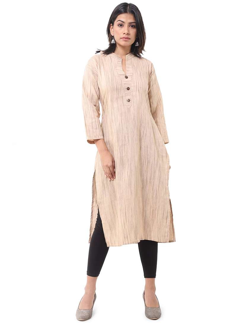 Women Pack Of 2 Three Quarter Sleeve Straight Kurta - 22588942 -  Standard Image - 4