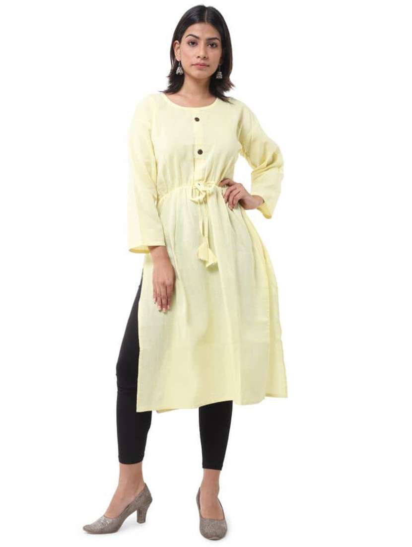 Women Pack Of 2 Three Quarter Sleeve Straight Kurta - 22588960 -  Standard Image - 1