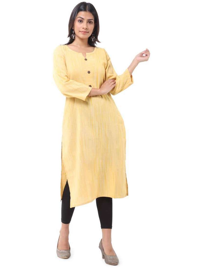 Women Pack Of 2 Three Quarter Sleeve Straight Kurta - 22588960 -  Standard Image - 4