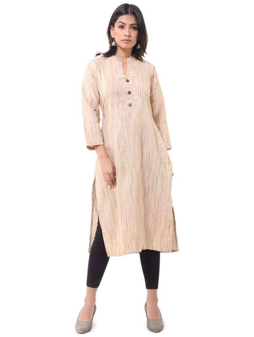 women pack of 2 three quarter sleeve straight kurta - 22589014 -  Standard Image - 4