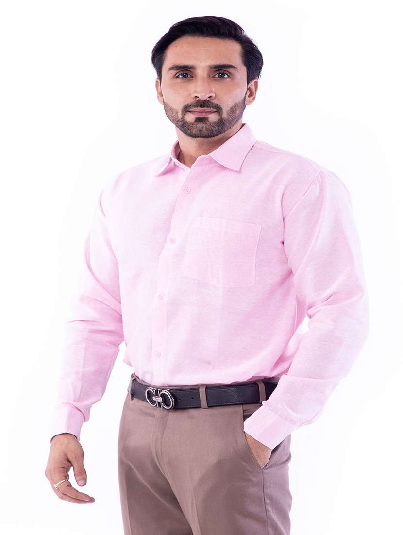 Men Pack Of 2 Solid Long Sleeves Regular Fit Shirt - 22589081 -  Standard Image - 1