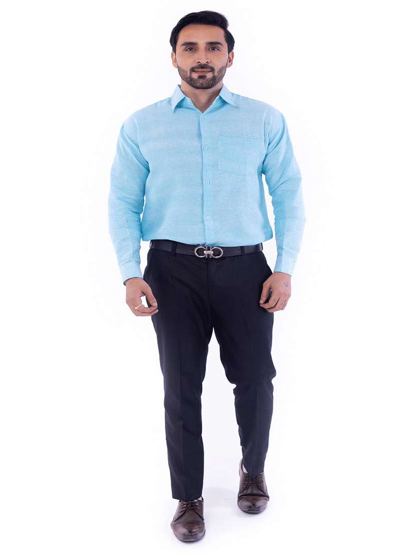 Men Pack Of 2 Solid Long Sleeves Regular Fit Shirt - 22589094 -  Standard Image - 6