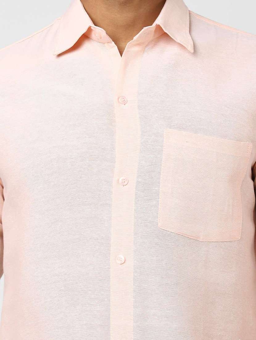 Men Solid Long Sleeves Regular Fit Shirt - 22589190 -  Standard Image - 1