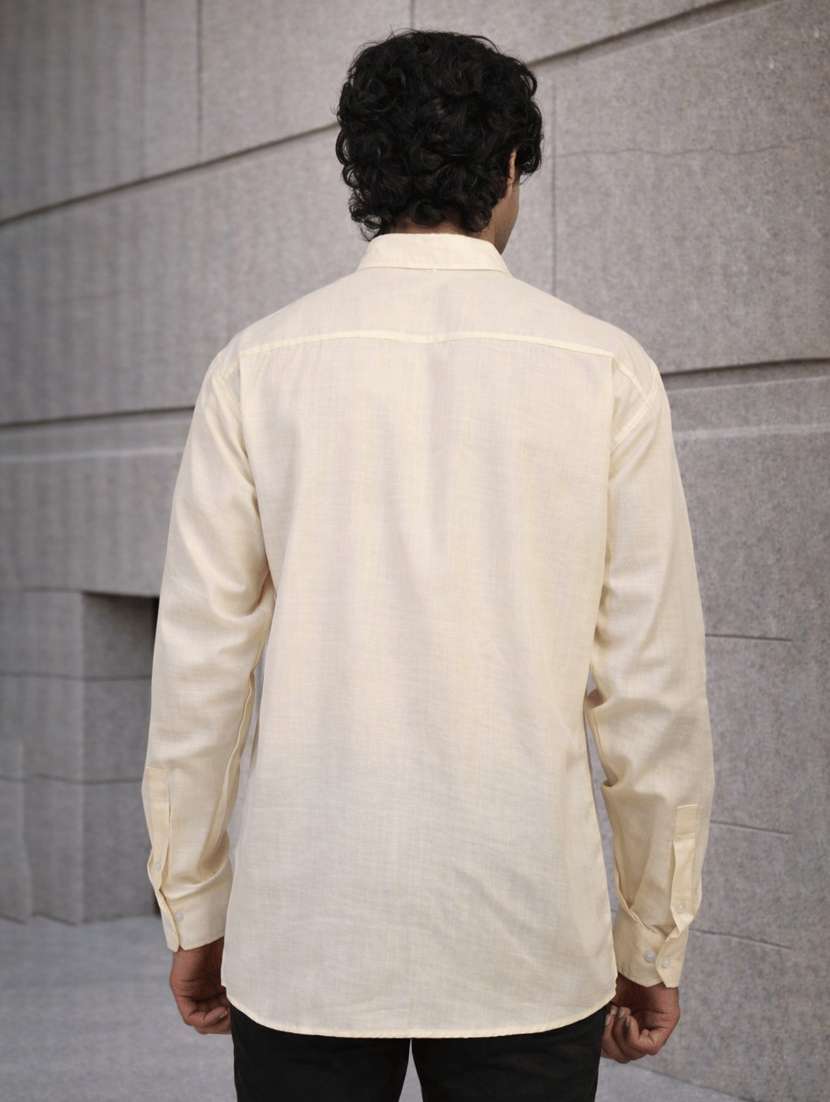 Men Solid Long Sleeves Regular Fit Shirt - 22589274 -  Standard Image - 1