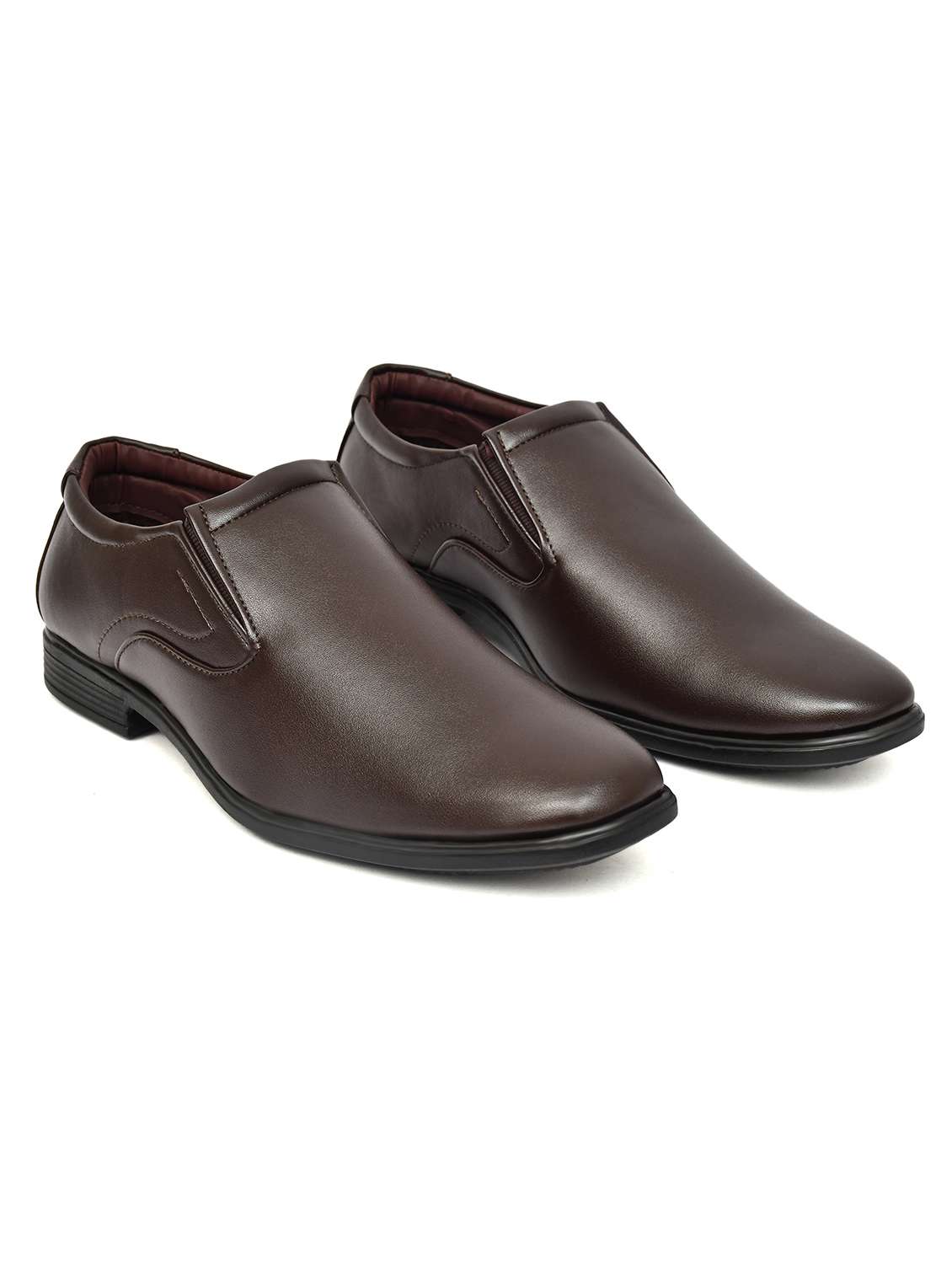 Men Solid Slip On Formal Shoes - 22589302 -  Standard Image - 1
