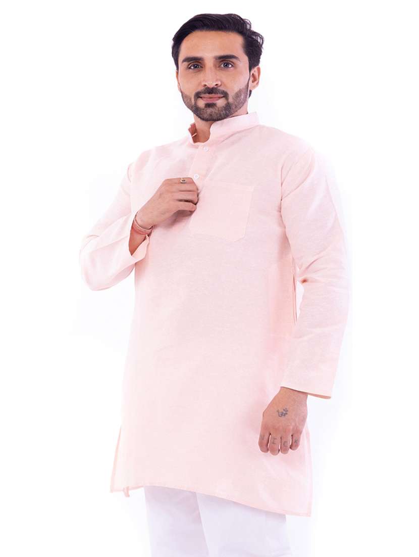 Men Pack Of 2 Solid Mandarin Neck Kurta - 22589396 -  Standard Image - 1