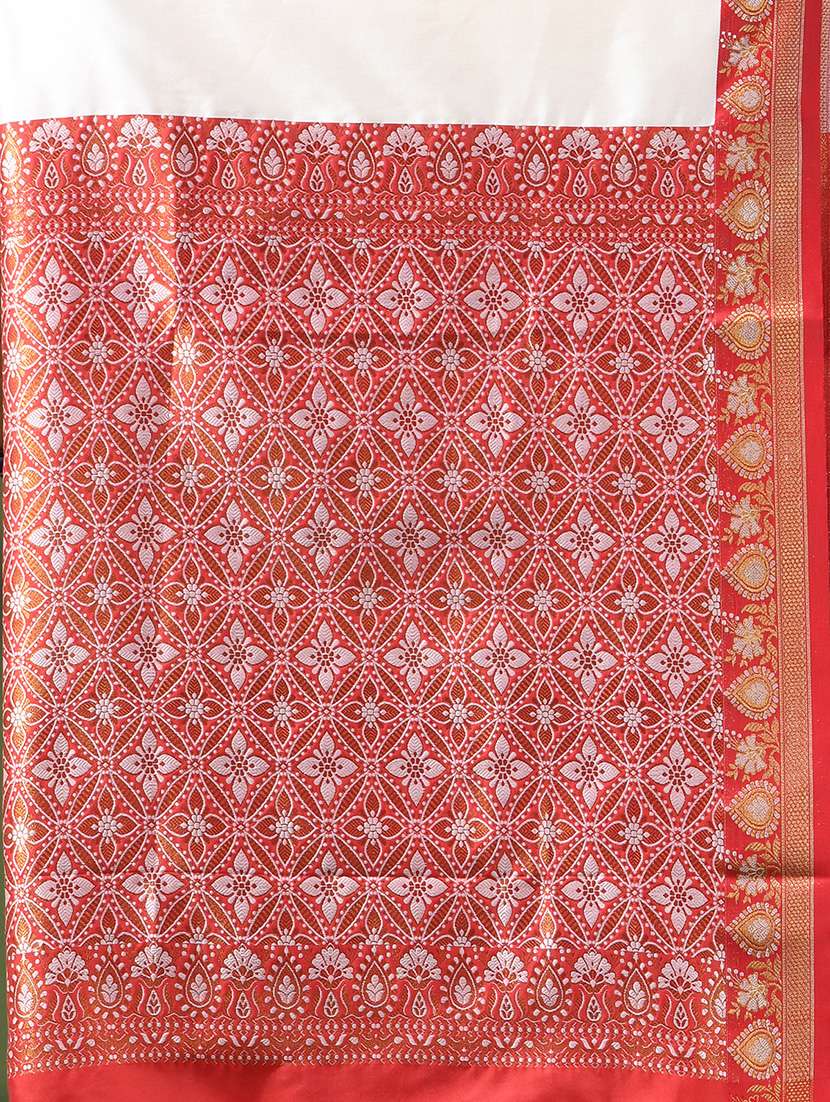 women solid with bordered saree with blouse - 22589672 -  Standard Image - 4