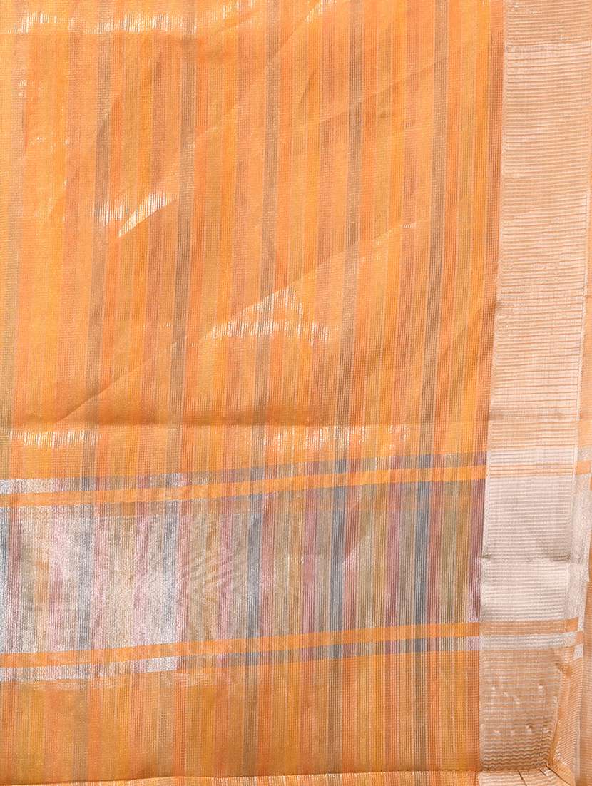 women striped bordered saree with blouse - 22589682 -  Standard Image - 4