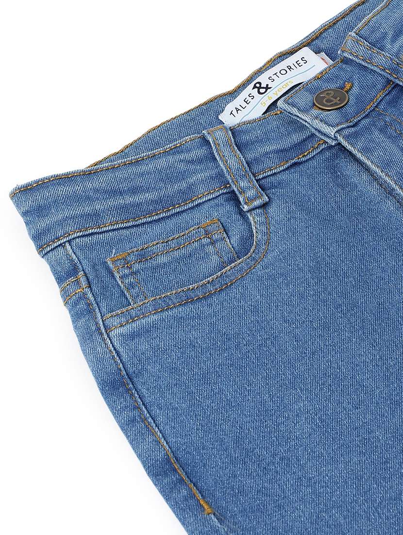 Boys Solid Mid Rise Slim Fit Jeans - 22589837 -  Standard Image - 4