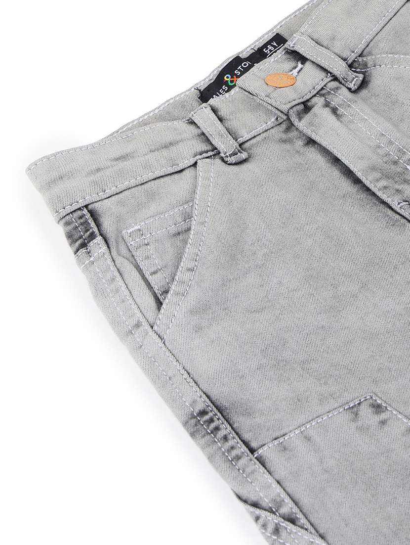 Boys Solid Mid Rise Relaxed Fit Jeans - 22589838 -  Standard Image - 4