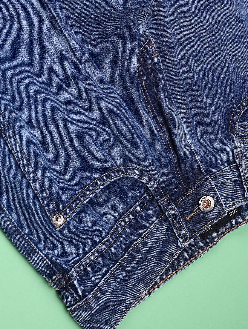 Boys Washed Mid Rise Straight Jeans - 22589873 -  Standard Image - 4