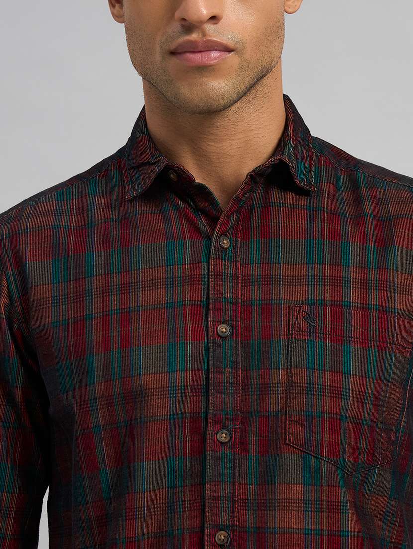 men checkered long sleeve regular fit casual shirt - 22589892 -  Standard Image - 1