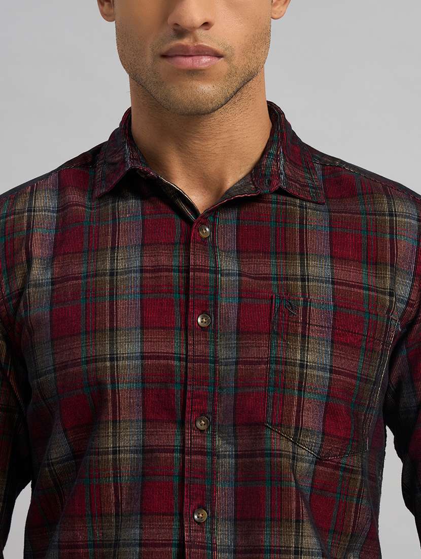men checkered long sleeve regular fit casual shirt - 22589893 -  Standard Image - 1