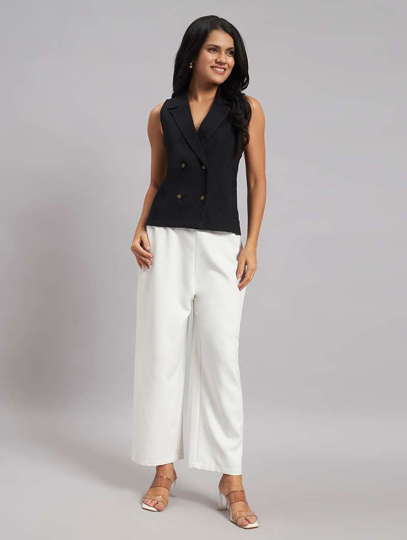 women solid sleeveless vest top - 22589946 -  Standard Image - 6