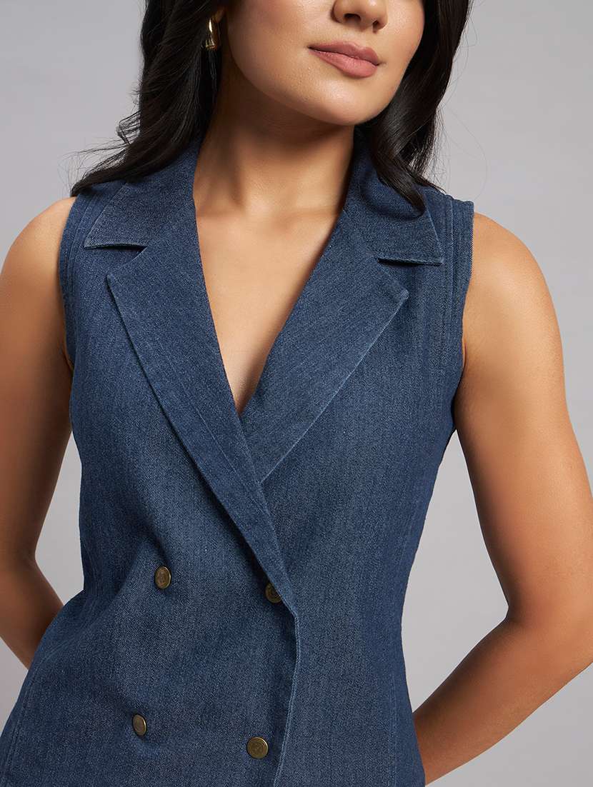 women solid sleeveless vest top - 22589947 -  Standard Image - 1