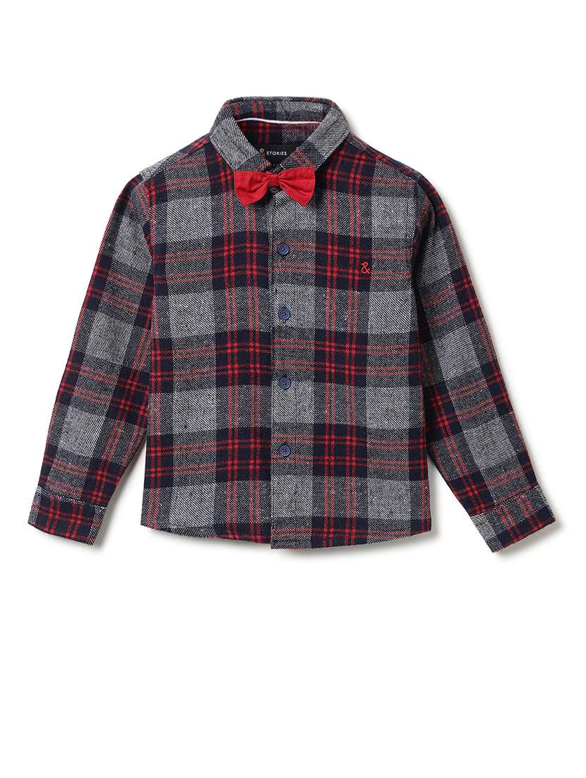 boys printed long sleeves regular shirt - 22590172 -  Standard Image - 1