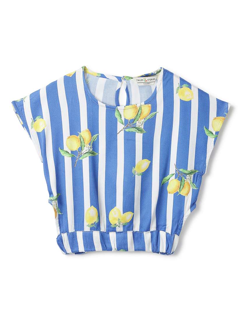 girls printed kimono sleeves regular fit top - 22590185 -  Standard Image - 1