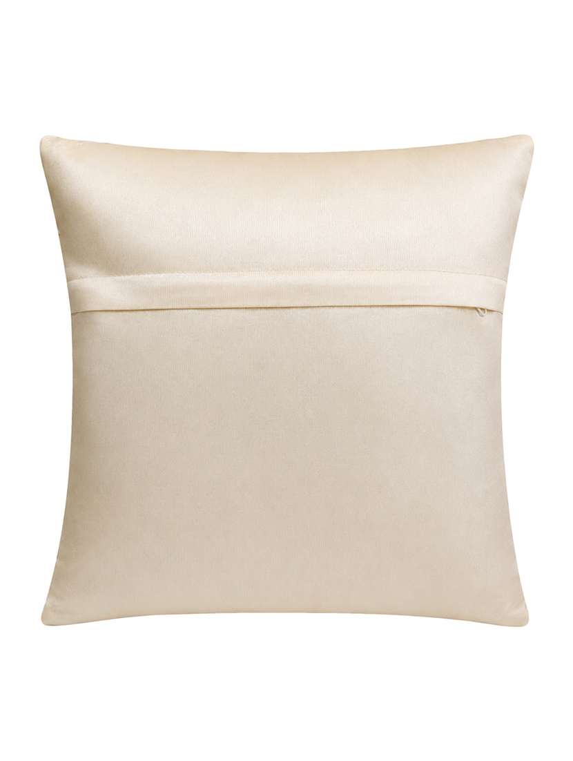 Set Of 2 Decorative Throw Pillow Cover, White With Gold Star Pattern, Moon Design 16x16inh - 22590206 -  Standard Image - 4