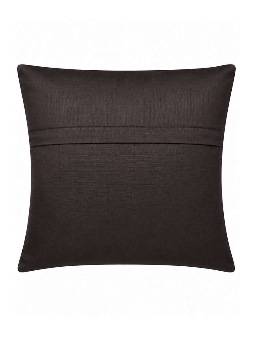 Set Of 5 Decorative Throw Pillow Cover, Navy Blue With Silver Floral Pattern 16x16inh - 22590211 -  Standard Image - 4