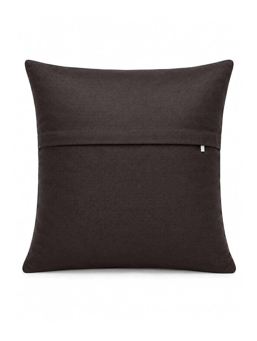 set of 5 quilted velvet decorative throw pillow cover, burgundy, diamond pattern 16x16inh - 22590223 -  Standard Image - 4