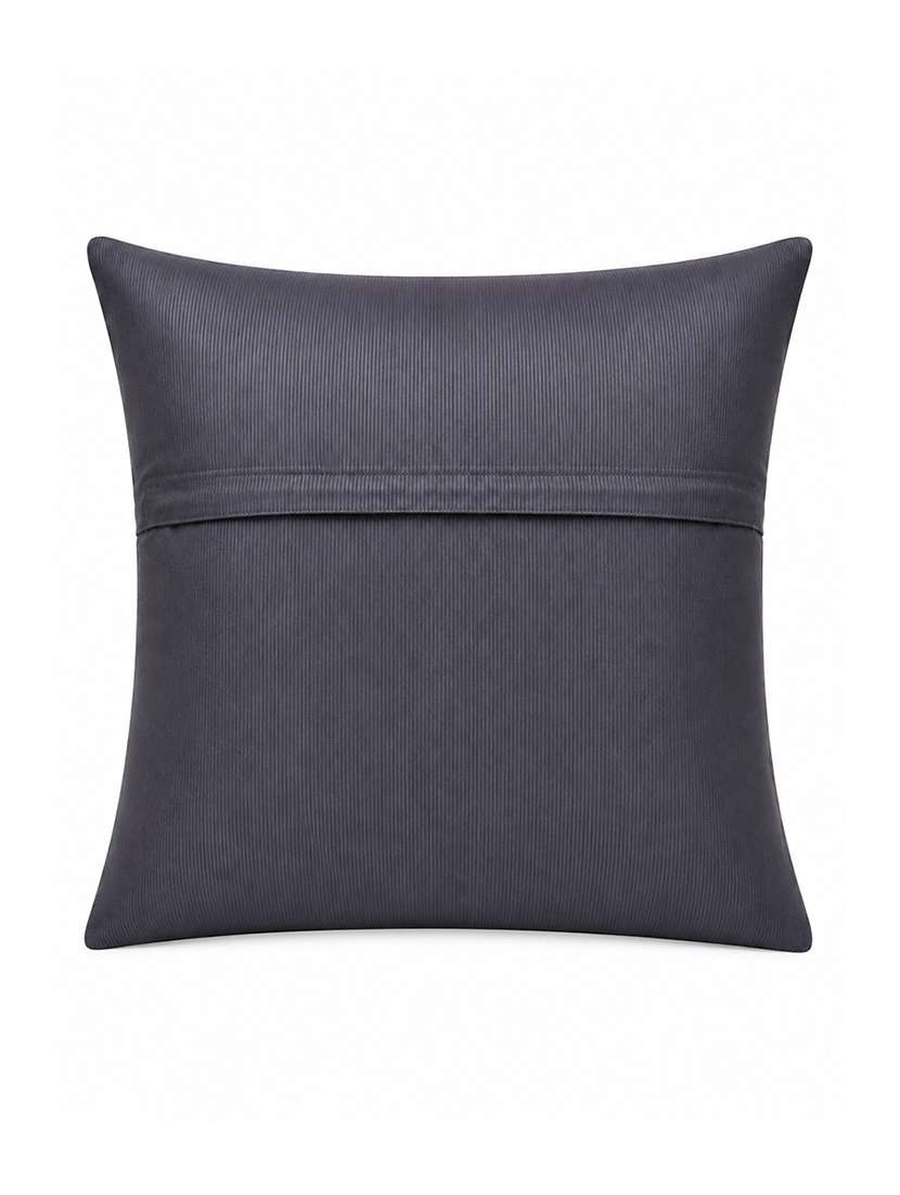 set of 2 quilted velvet decorative throw pillow cover, burgundy, diamond pattern 16x16inh - 22590224 -  Standard Image - 4