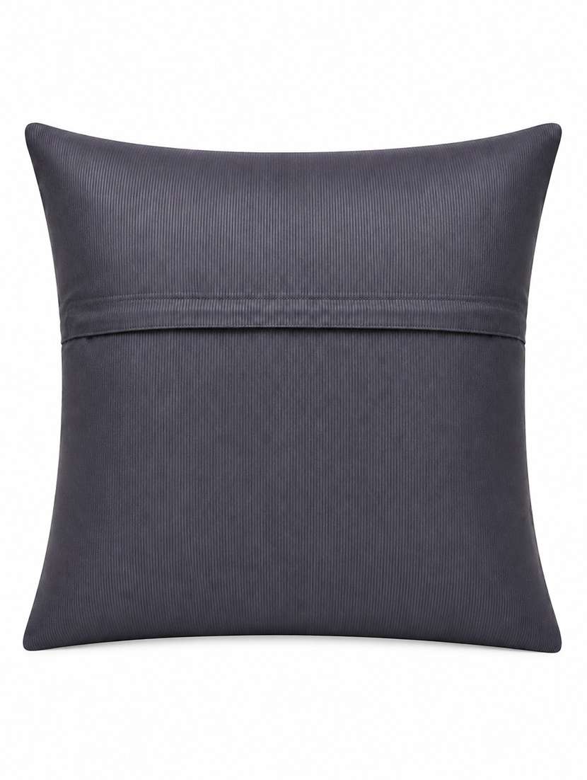 set of 5 quilted velvet decorative throw pillow cover, burgundy, diamond pattern 16x16inh - 22590225 -  Standard Image - 4