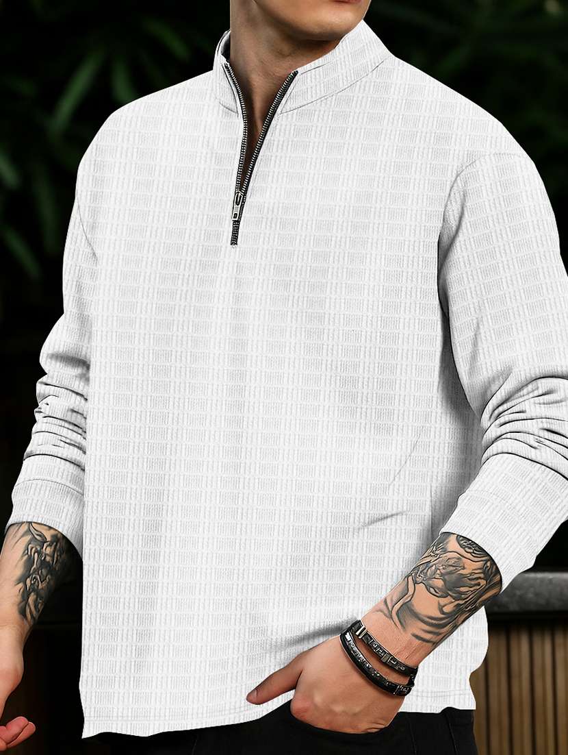 men self design long sleeve regular fit t-shirt - 22590230 -  Standard Image - 4