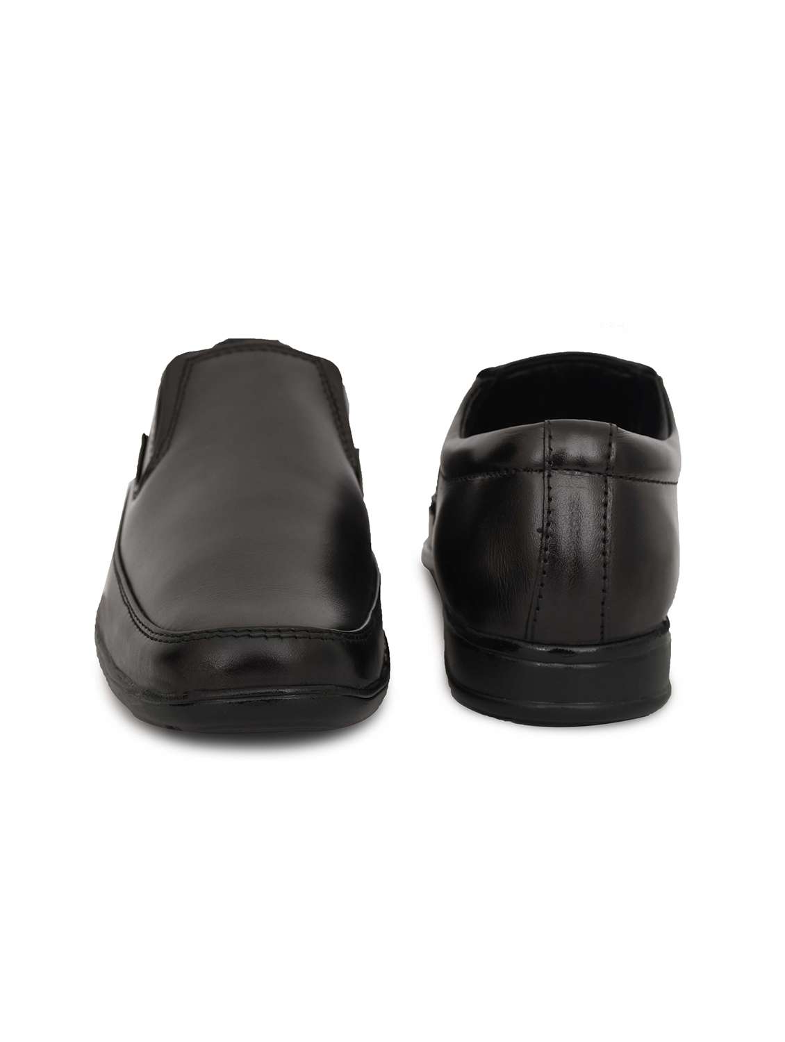 men solid slip on derby shoes - 22590328 -  Standard Image - 4