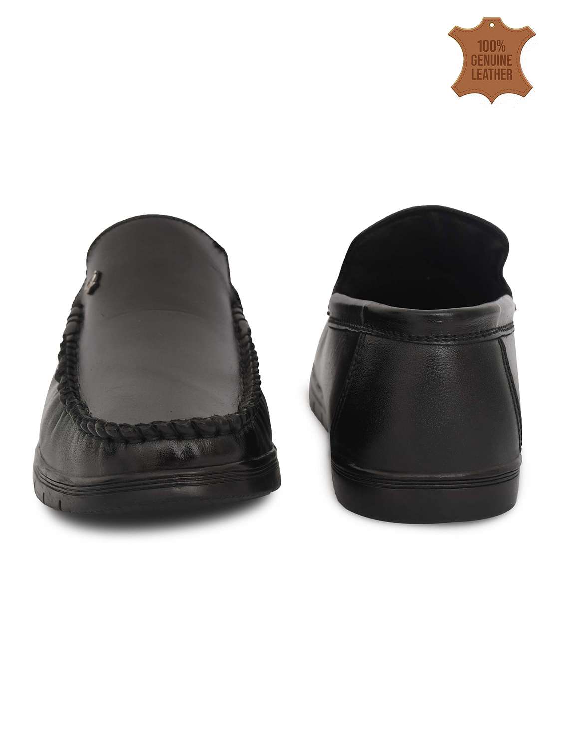 Men Solid Slip On Loafers - 22590330 -  Standard Image - 4