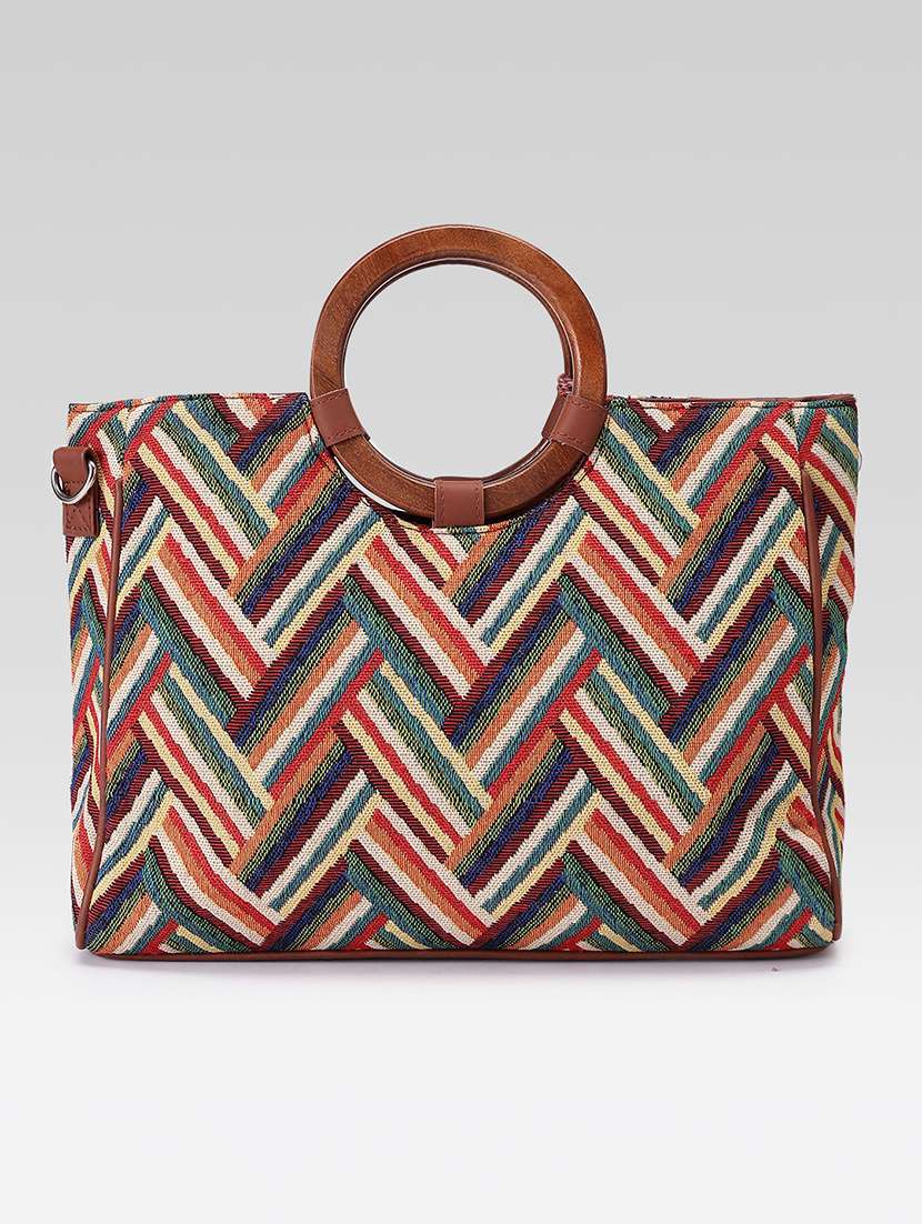 Women Printed Handloom Handbag - 22590553 -  Standard Image - 1