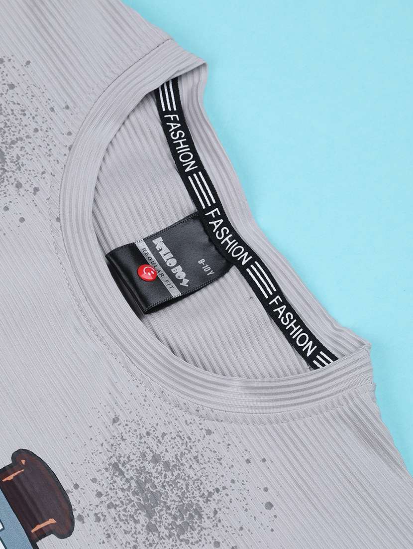 Boys Printed Short Sleeves Regular Fit T-shirt - 22591747 -  Standard Image - 4