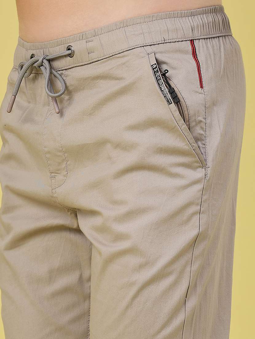 Men Solid Mid Rise Full Length Track Pant - 22591939 -  Standard Image - 1