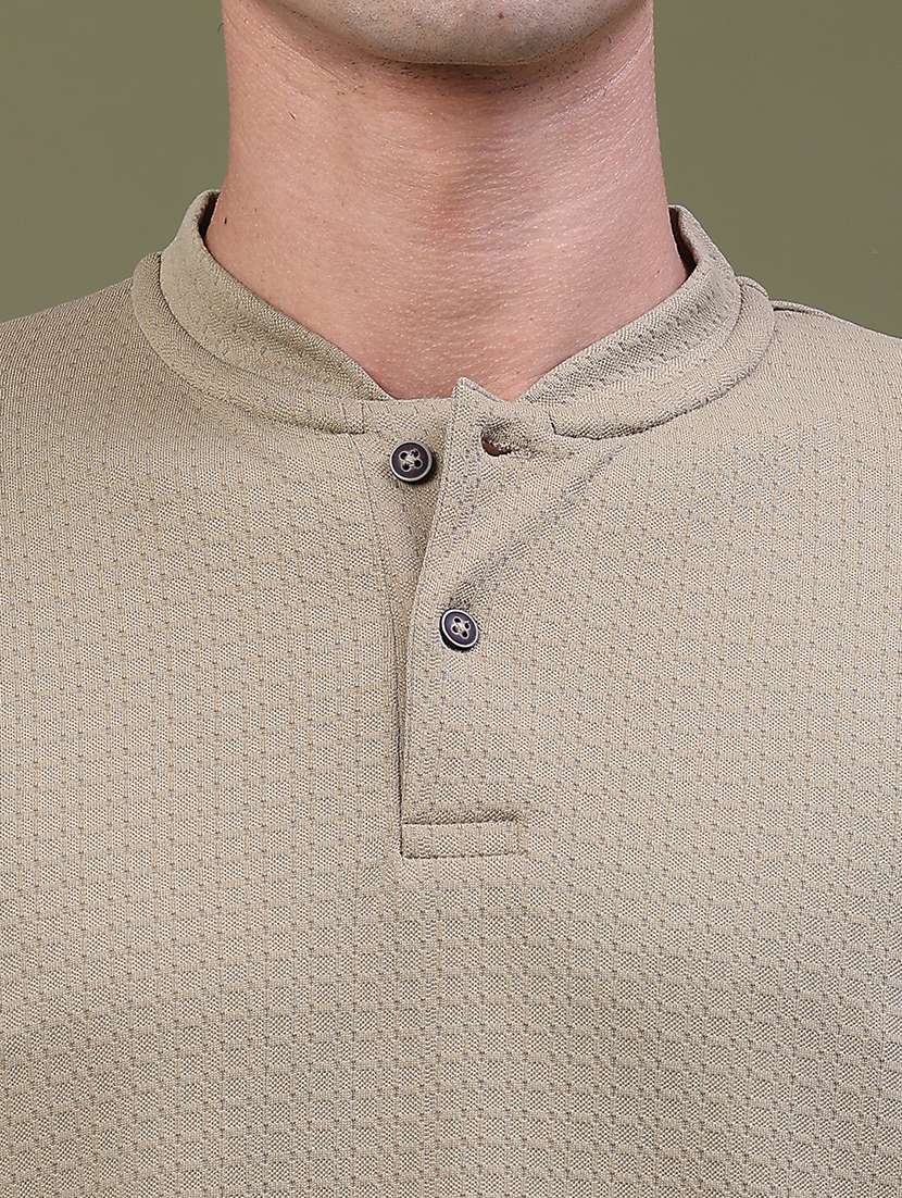 men self design long sleeve regular fit polo t-shirt - 22592156 -  Standard Image - 1