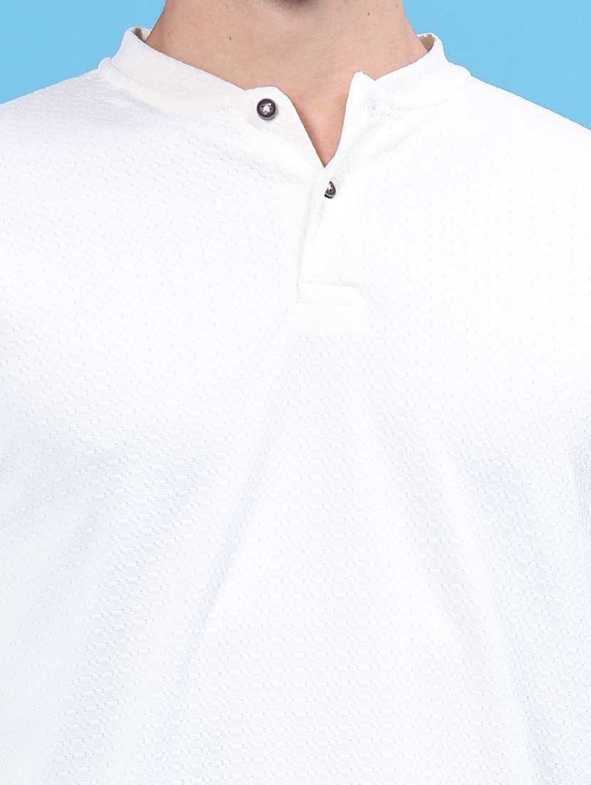 Men Self Design Long Sleeves Regular Fit T-shirt - 22592157 -  Standard Image - 1
