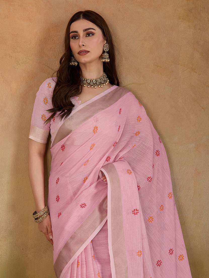 women self design handloom saree with blouse - 22592453 -  Standard Image - 1