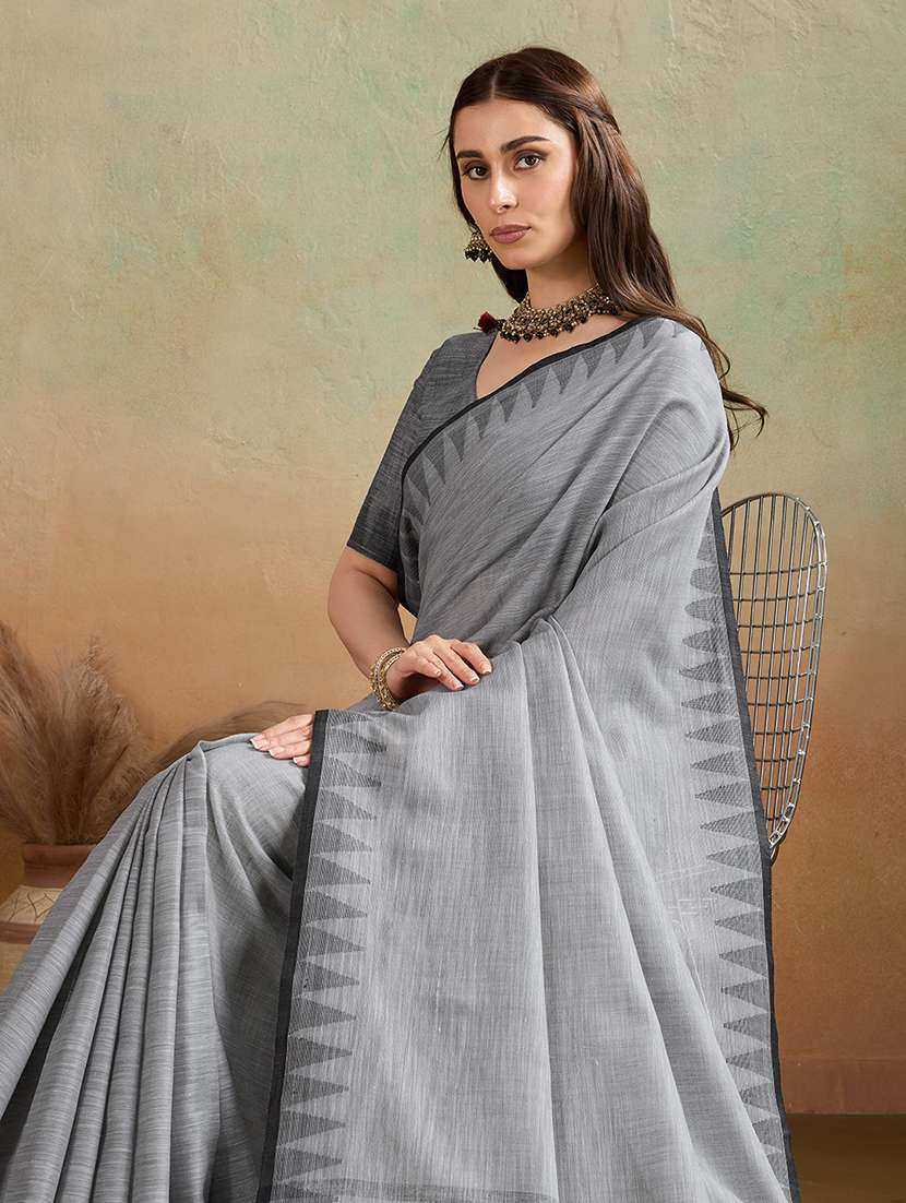 women self design handloom saree with blouse - 22592466 -  Standard Image - 1
