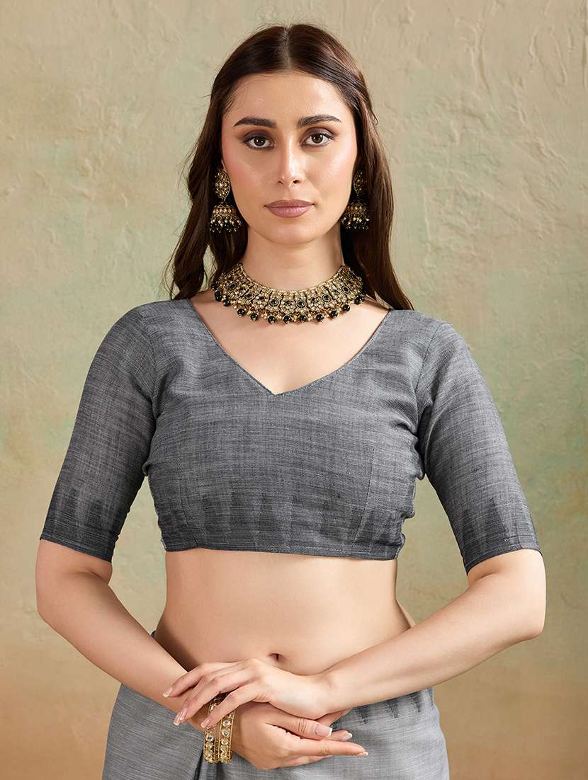 women self design handloom saree with blouse - 22592466 -  Standard Image - 4