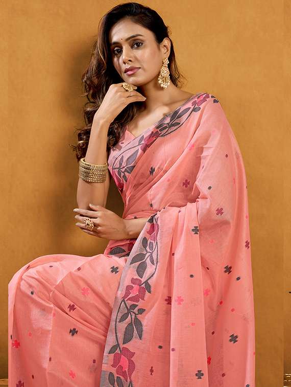 women self design handloom saree with blouse - 22592510 -  Standard Image - 1