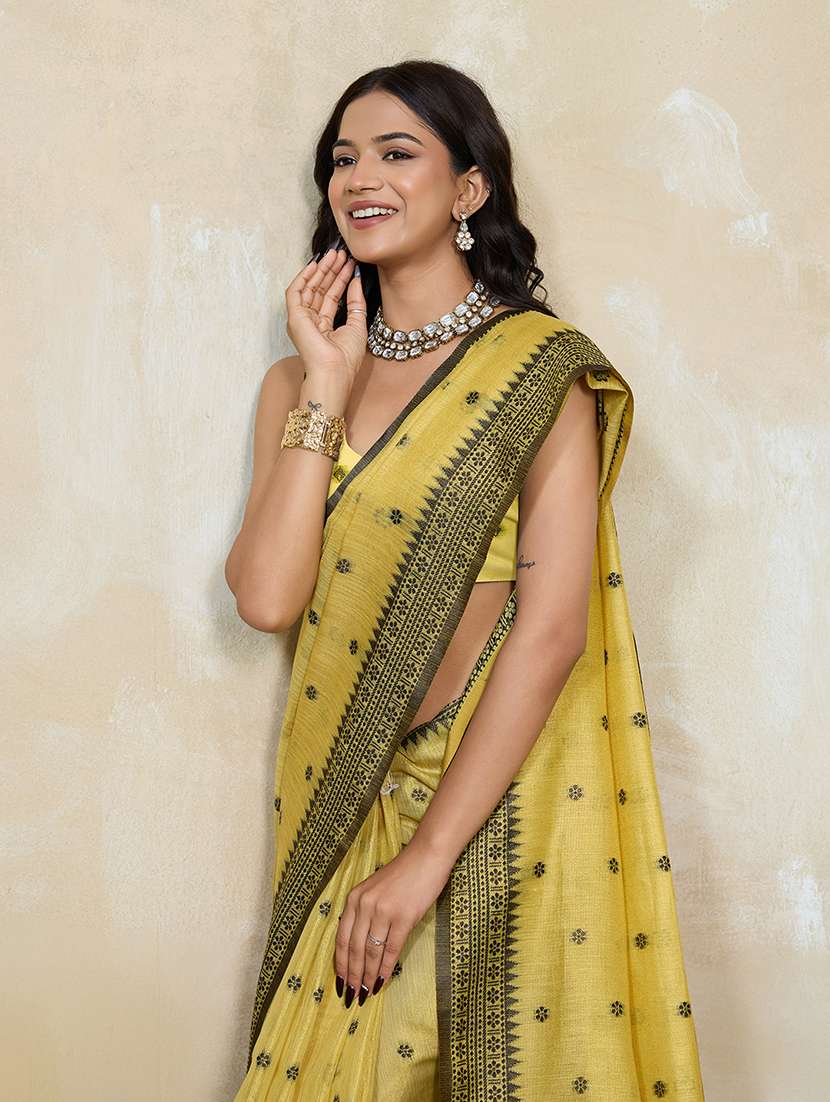 women self design bordered saree with blouse - 22592668 -  Standard Image - 1