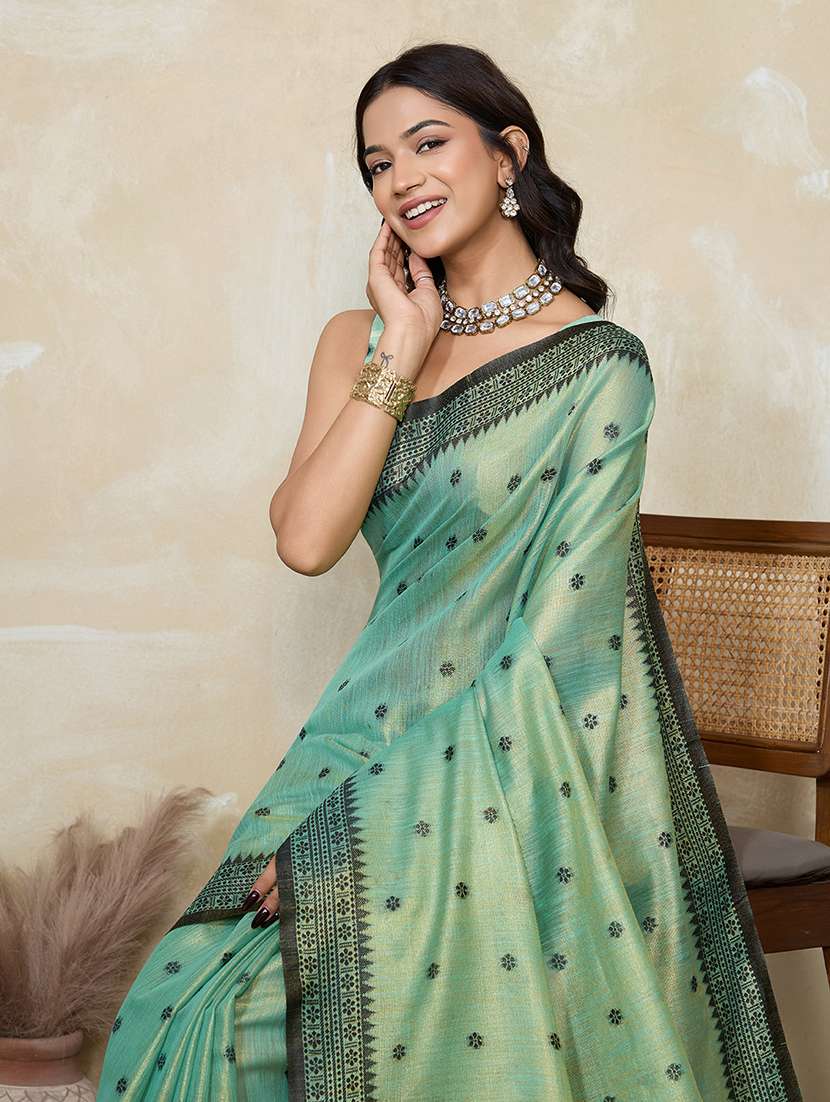 women self design bordered saree with blouse - 22592672 -  Standard Image - 1
