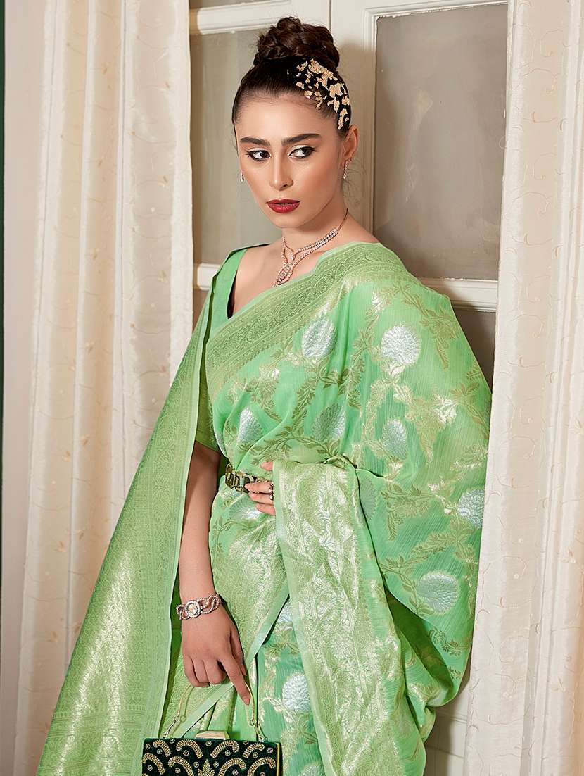 women self design banarasi saree with blouse - 22592702 -  Standard Image - 1