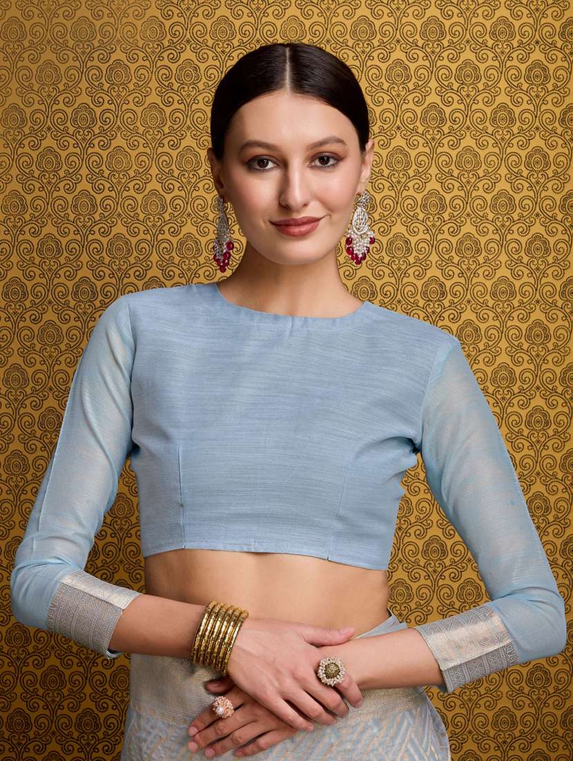 women self design bordered saree with blouse - 22592765 -  Standard Image - 4