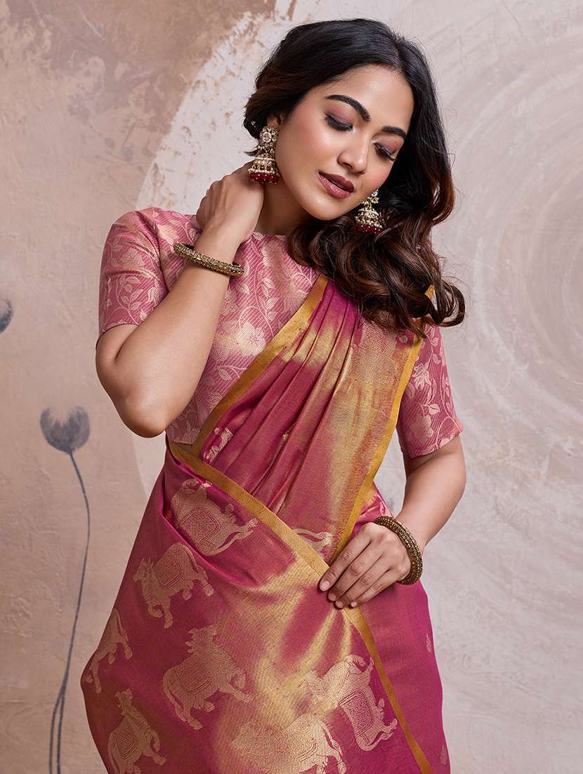 women self design banarasi saree with blouse - 22592912 -  Standard Image - 1