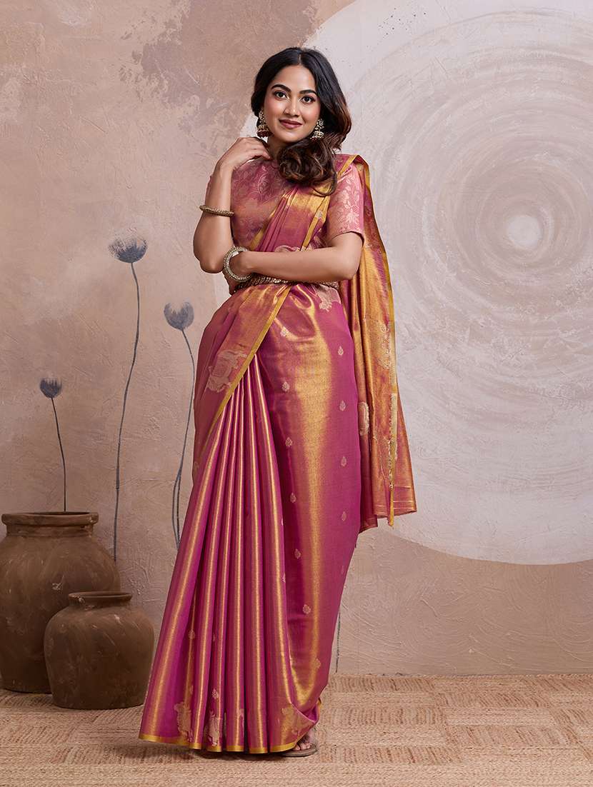 women self design banarasi saree with blouse - 22592912 -  Standard Image - 4